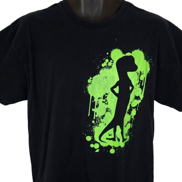Geico Gecko T Shirt Mens Size Large Black Martin Lizard Promo Ad Campaign - Picture 1 of 7